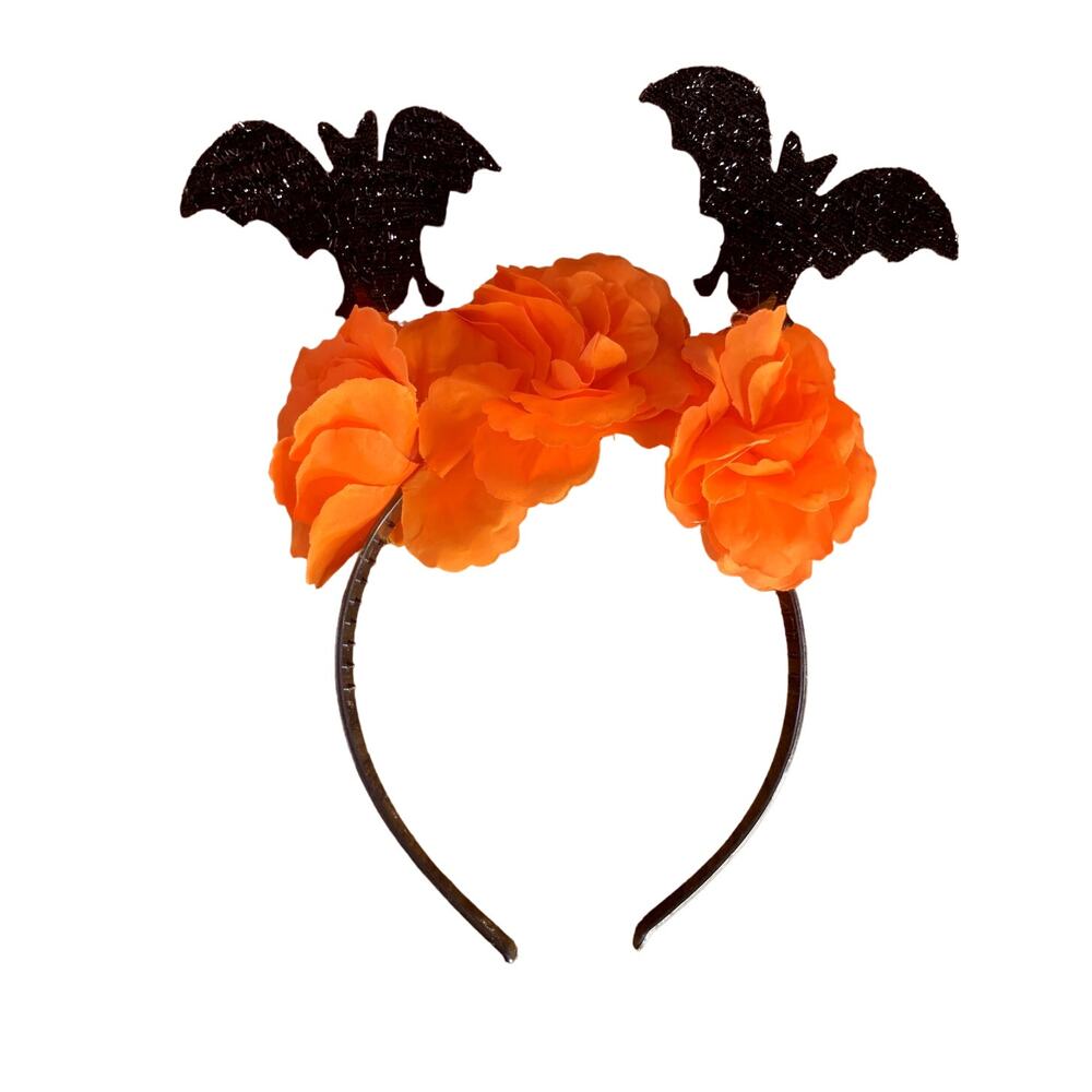 Halloween Bat Floral Headband